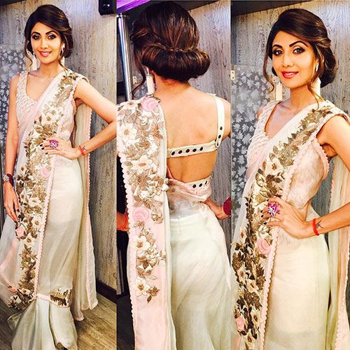 Want To Style Your Saree Blouses? Upgrade Your Fashion Level By Taking Cues From Shilpa Shetty’s Blouse Styles - 1