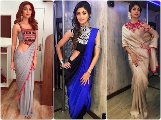 Want To Style Your Saree Blouses? Upgrade Your Fashion Level By Taking Cues From Shilpa Shetty’s Blouse Styles - 4