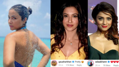 Water Babe: Hina Khan stuns fans with her sensational beach picture, Adaa Khan & Gauahar Khan comment