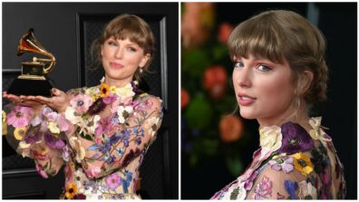 Taylor Swift Looks Amazingly Gorgeous And Dazzling Hot In Floral Outfit At Grammy Awards 2021