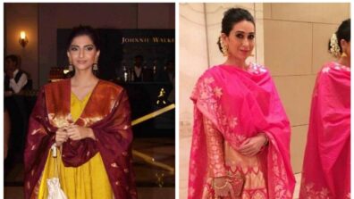 Who Looked Super-Hot In Banarasi Style Outfit? Karisma Kapoor Vs Sonam Kapoor, Vote Now!