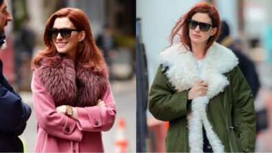 3 Looks Of Anne Hathaway In A Fur Jacket, See Pictures Here