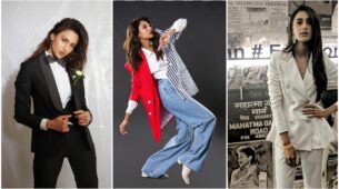 3 power looks of Erica Fernandes in the pantsuit