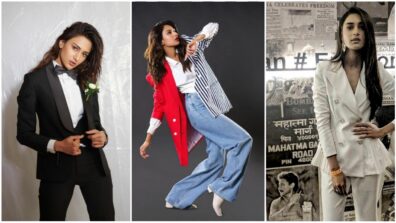 3 power looks of Erica Fernandes in the pantsuit