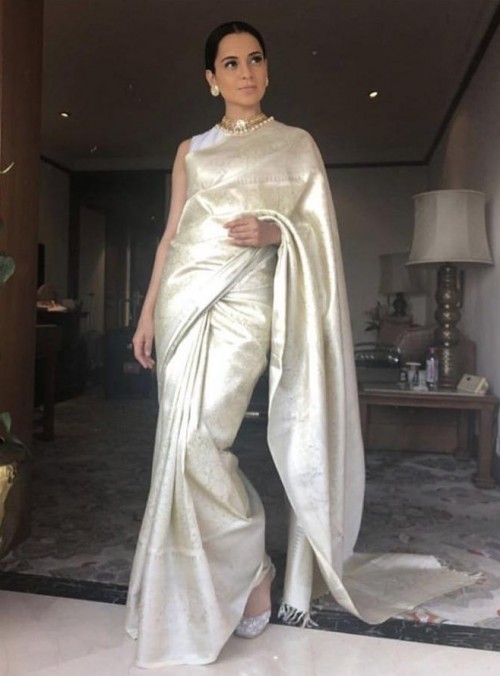 3 Times When Kangana Ranaut Looked Super Fabulous In White Saree - 2