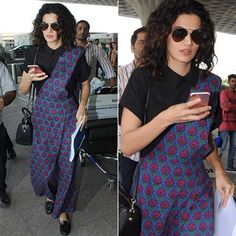 3 Unique Style Statements By Taapsee Pannu At Airport, Have A Look - 2