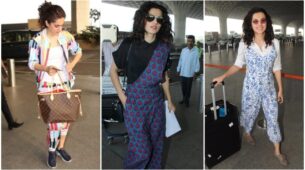 3 Unique Style Statements By Taapsee Pannu At Airport, Have A Look