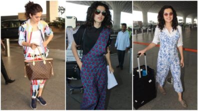 3 Unique Style Statements By Taapsee Pannu At Airport, Have A Look