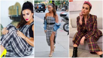 Have a look at Demi Lovato’s plaid outfits