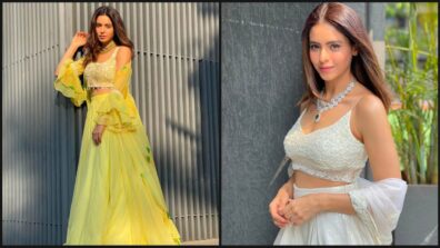 Aamna Sharif In Yellow Lehenga Vs White Lehenga? Which Would You Rather Opt For Wedding Reception?