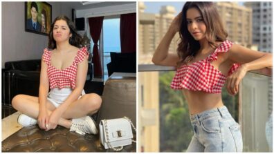 Aamna Sharif Vs Divya Khosla Kumar: Who Looked Super Cute In Red Checkered Crop Top?