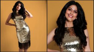 Abhidnya Bhave Sparkles In Her Sequin Dress With Fringes At Bottom