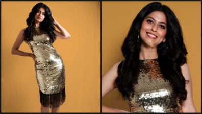 Abhidnya Bhave Sparkles In Her Sequin Dress With Fringes At Bottom