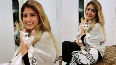 Adorable Video: Arishfa Khan kisses and pampers her pet cat like her baby, see cute moment