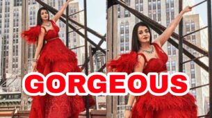 Aishwarya Rai Looks Amazingly Beautiful In Red Glittery Gown, See Pic Here