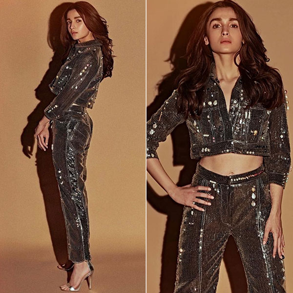 Alia Bhatt in sequin pantsuit vs in sequin mini dress: In which look did she shine the most? - 0