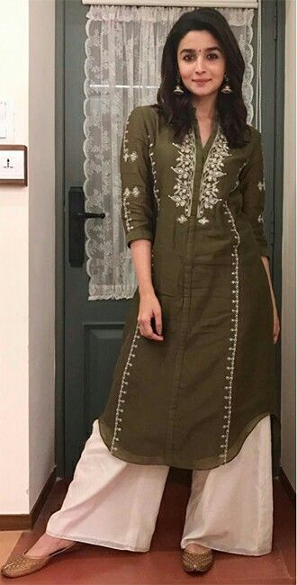 Alia Bhatt Looks Stunning In Olive Green Outfit, Would You Like To Take Inspo From Her For Your Day Out Looks? - 2