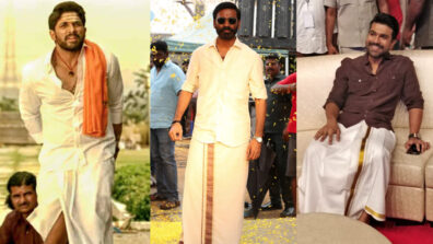 Allu Arjun, Ram Charan & Dhanush’s best traditional lungi styles that you will love