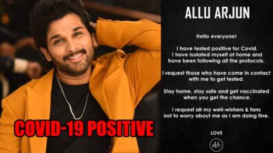 Allu Arjun tests positive for Covid-19, fans worried