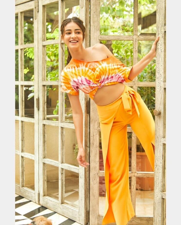 Ananya Panday Keeps It Simple With Contrasting Tie-Dye Outfit - 2