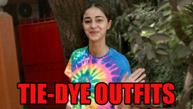 Ananya Panday Keeps It Simple With Contrasting Tie-Dye Outfit