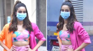 Ananya Panday Rocks In Pink With Dual Tone Jacket