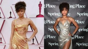 Andra Day In Golden Thigh Dress Vs In Grey High-Slit Dress: Which Look Of Her Made You Sweat?