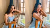 Anushka Sen looks like a hot bombshell in the thin-striped low-neck outfit, fans can’t stop crushing