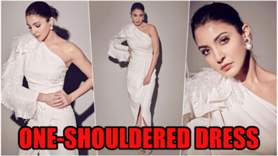 Anushka Sharma Looks Drop-Dead Gorgeous In White One-Shouldered Dress With Fringes On It, Pictures Here