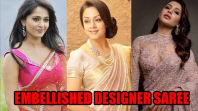 Anushka Shetty Vs Jyothika Vs Samantha Akkineni: Who Looks Hottest In Embellished Designer Saree Look?