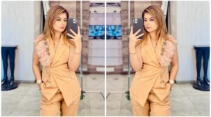 Arishfa Khan took millions of hearts by storm by her striking power look in beige pantsuit: Check out