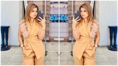 Arishfa Khan took millions of hearts by storm by her striking power look in beige pantsuit: Check out