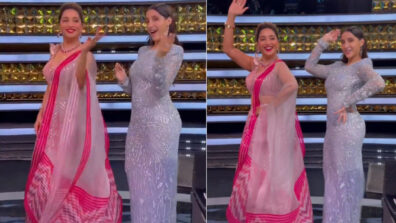 Jhatkas & Thumkas: Madhuri Dixit & Nora Fatehi burn the dance floor together, fans go bananas