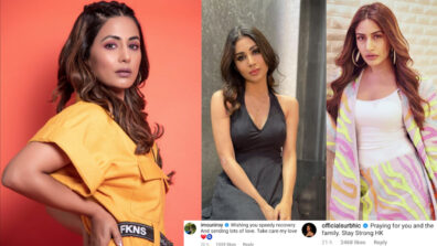 COVID 19 positive: Mouni Roy & Surbhi Chandna care for Hina Khan, see what they did