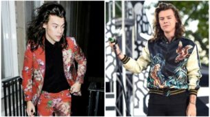 Take a look at the funkiest outfits worn by the English singer Harry Styles