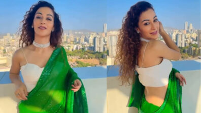 Bhabhi goes bold: Sunayana Fozdar burns internet with her resplendent green saree avatar, netizens go wow