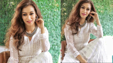 Bhabhi Goes Bold: Sunayana Fozdar burns the oomph quotient in a white ethnic outfit, fans go wow