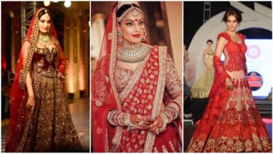 Bipasha Basu Looks Ravishing In Red Elegant Lehenga, See Here