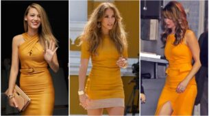 Blake Lively Vs Jenifer Lawrence Vs Jennifer Lopez: Who Looked Adorable In Mustard Yellow Leather Outfit?