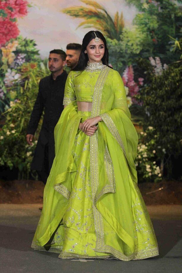 Bollywood Beauties From Alia Bhatt To Kiara Advani Looked Stunning In Green Lehengas, See Here - 1