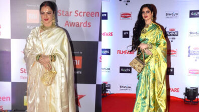 Bollywood diva Rekha and her stunning red carpet looks