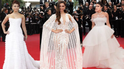 Bridal Outfit Contest: Aishwarya Rai Vs Deepika Padukone Vs Priyanka Chopra: Who looks the hottest in strapless low-neck transparent white bridal look? Vote Now