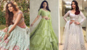 Bridal Style: Tara Sutaria Vs Madhuri Dixit Vs Aishwarya Rai: Who looks most gorgeous in embellished Indo-Western gherao lehenga look? Vote Now