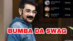 Bumba Da Swag: Prosenjit Chatterjee looks super handsome while enjoying coffee at home, Ankush Hazra, Nusrat Jahan & Oindrila Sen love it