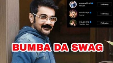 Bumba Da Swag: Prosenjit Chatterjee looks super handsome while enjoying coffee at home, Ankush Hazra, Nusrat Jahan & Oindrila Sen love it