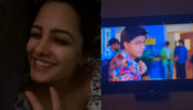 Caught On Camera: Anita Hassanandani blushing seeing Shah Rukh Khan’s movie is the cutest thing on internet today