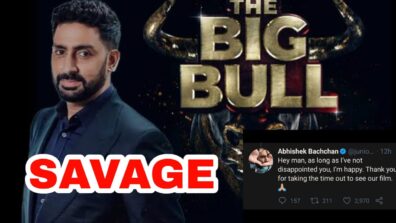 Check Out: Abhishek Bachchan’s savage reply when a fan called his acting ‘third rate’ in The Big Bull