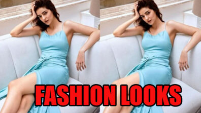 Chic Fashion Looks Of Ananya Panday In Sky Blue Slip Dress, Pictures Here