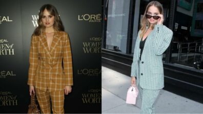 Debby Ryan Burnt The Oomph Quotient With Her Rocking Plaid Print Suit