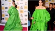 Deepika Padukone Looks Ravishing In Parrot Green Dress With Dramatic Sleeves, Have A Look